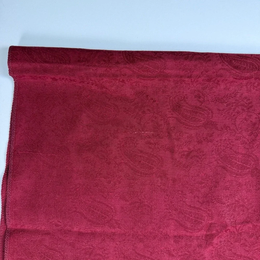 Unbranded Boho Ethnic Womens Pashmina Scarf Wrap Burgundy Paisley